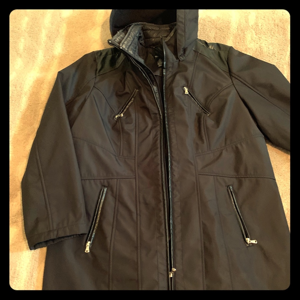 Black stretch coat